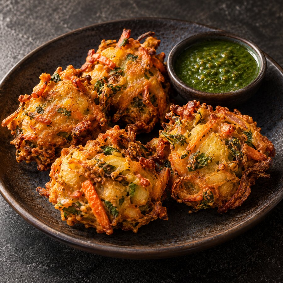 Illustration de Pakora de légumes variés (5 pièces)